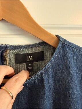 Banana Republic Blue Denim Midi Dress